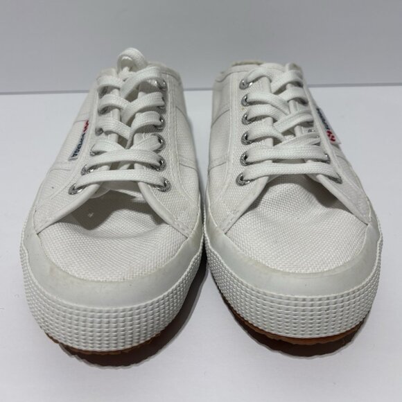 Superga Women’s 2402 White Slip-On Mule, Side 8 M - Picture 3 of 5